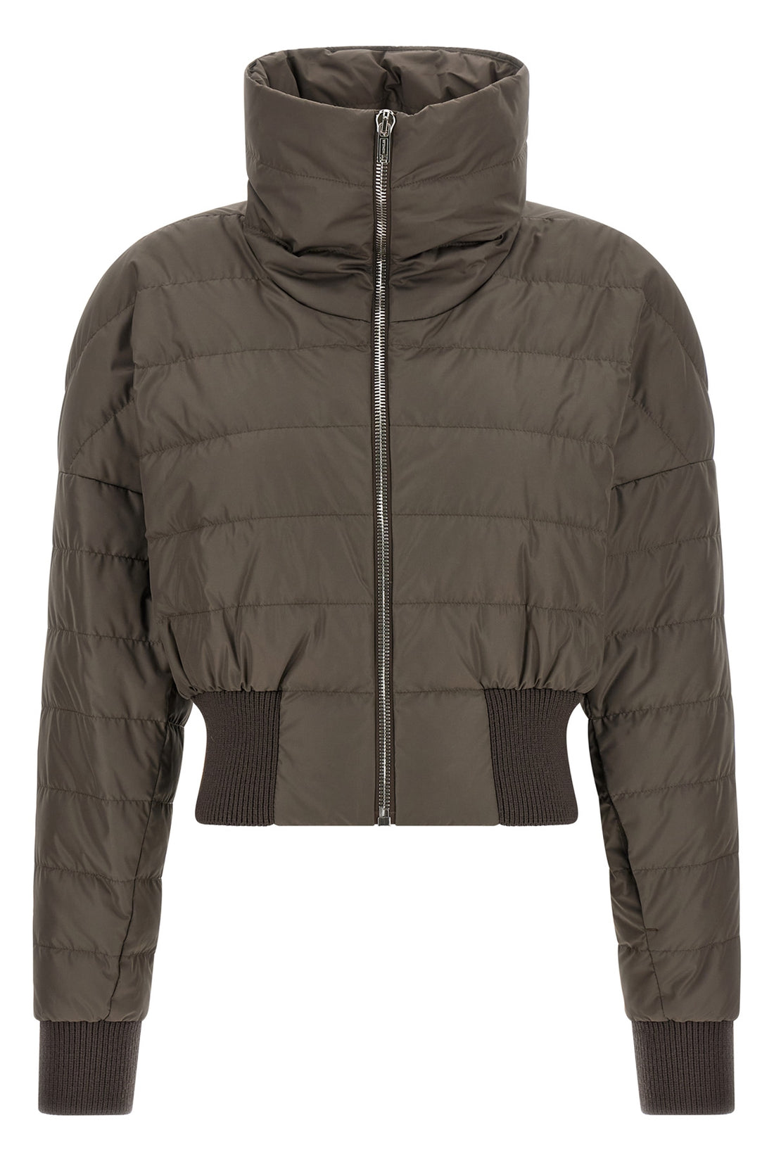 RICK OWENS 0 moncler + rick owens cropped down jacket in quilted saison longue