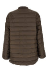 moncler + rick owens flight parka down jacket in quilted saison longue lightly
