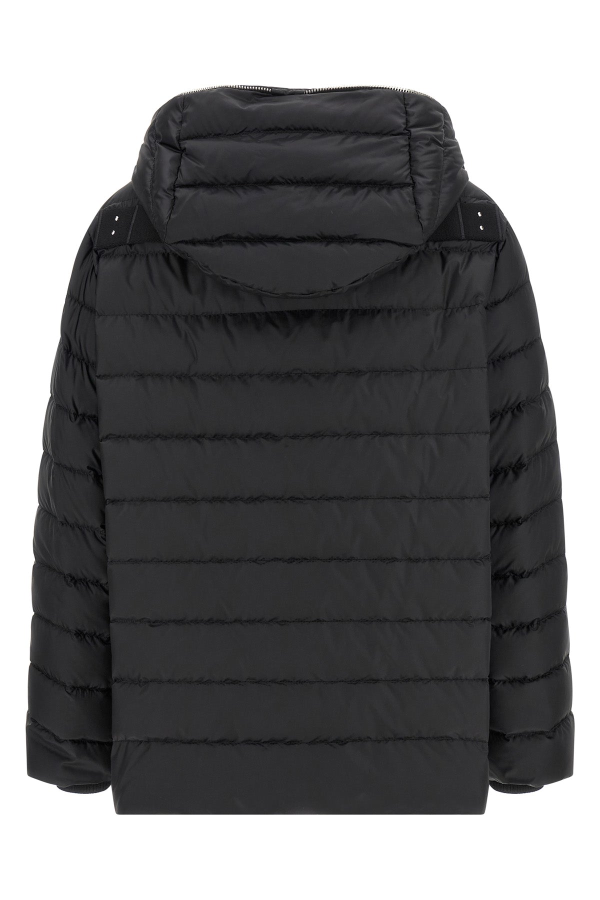 moncler + rick owens ziplock down jacket in quilted saison longue