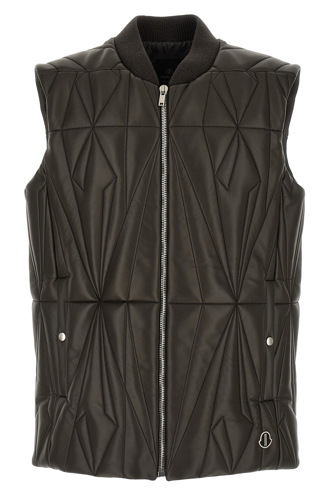 RICK OWENS 2 moncler + rick owens geocamo flight leather vest