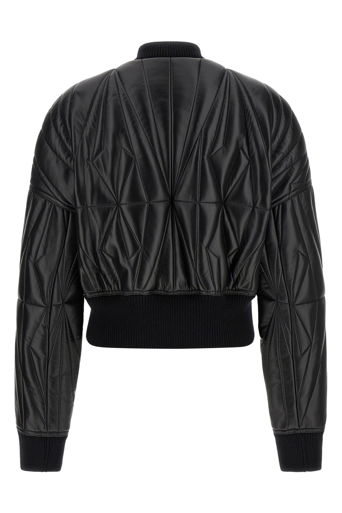 moncler + rick owens geocamo leather bomber jacket