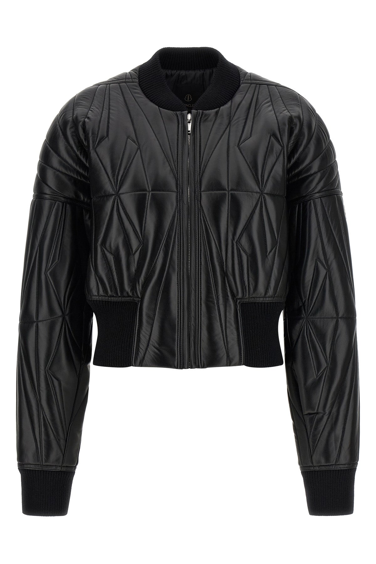 moncler + rick owens geocamo leather bomber jacket