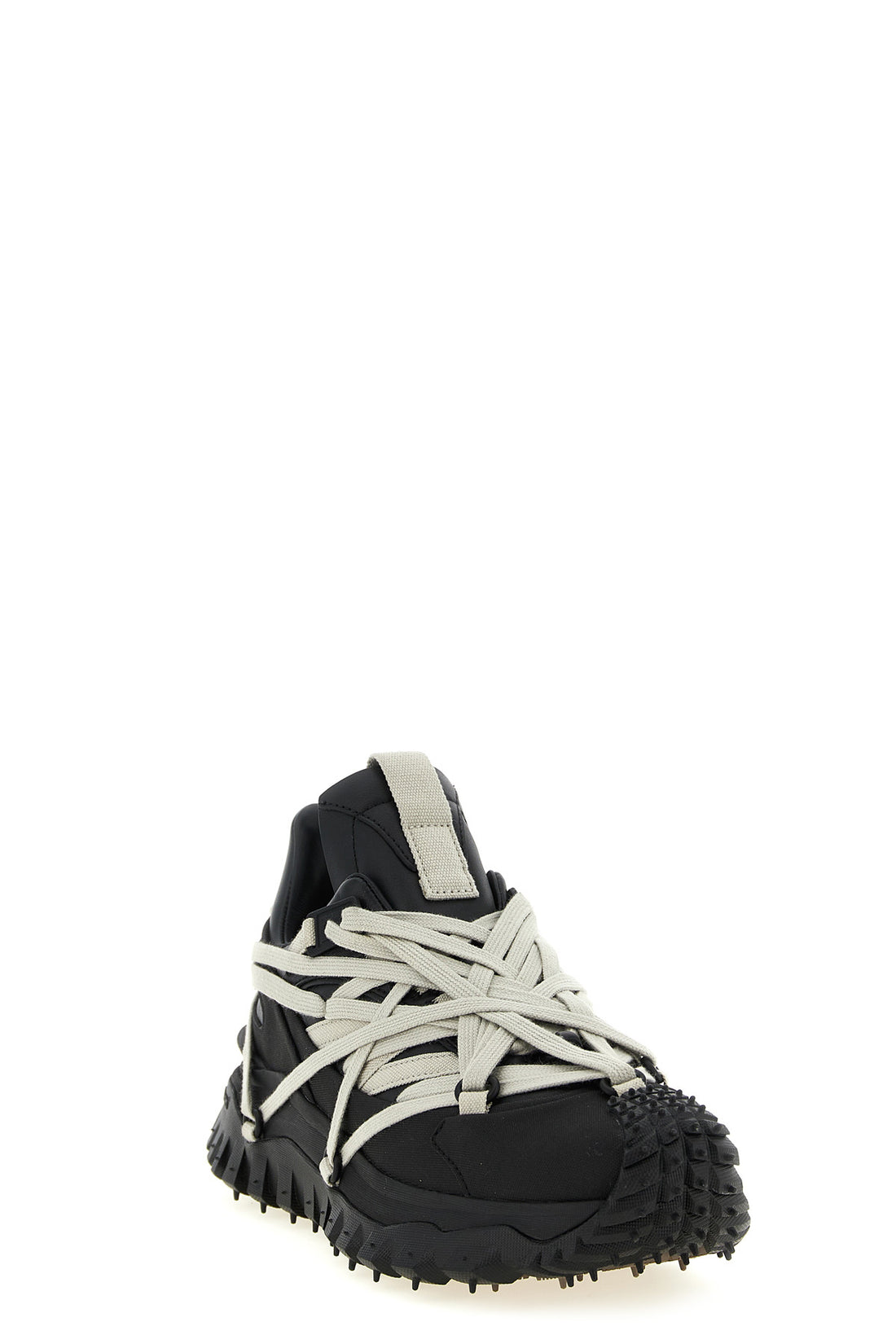 RICK OWENS 36 moncler + rick owens trailgrip megalace sneakers in stretch ripstop
