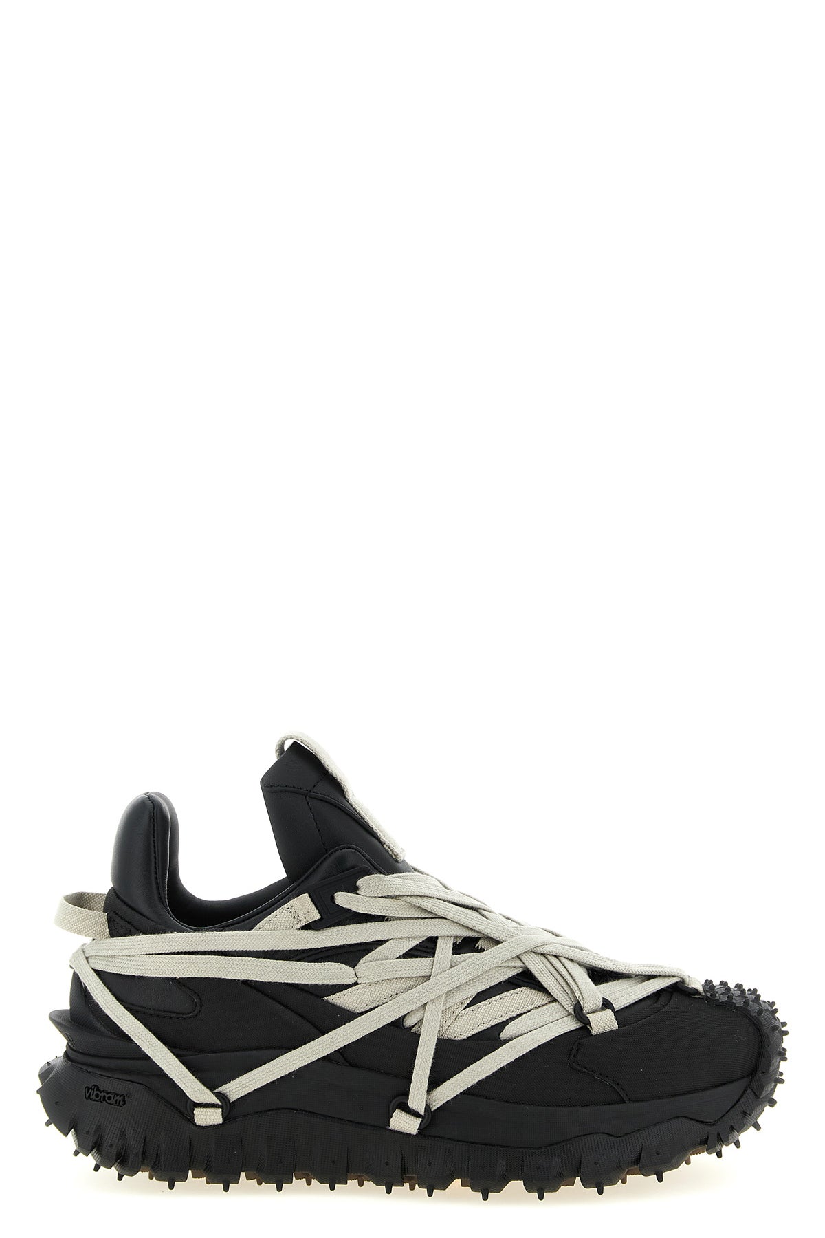 moncler + rick owens trailgrip megalace sneakers in stretch ripstop