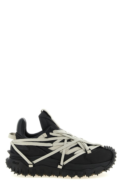 moncler + rick owens trailgrip megalace sneakers in stretch ripstop