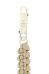 moncler + rick owens hiking rope keyring in woven rope and snap hook