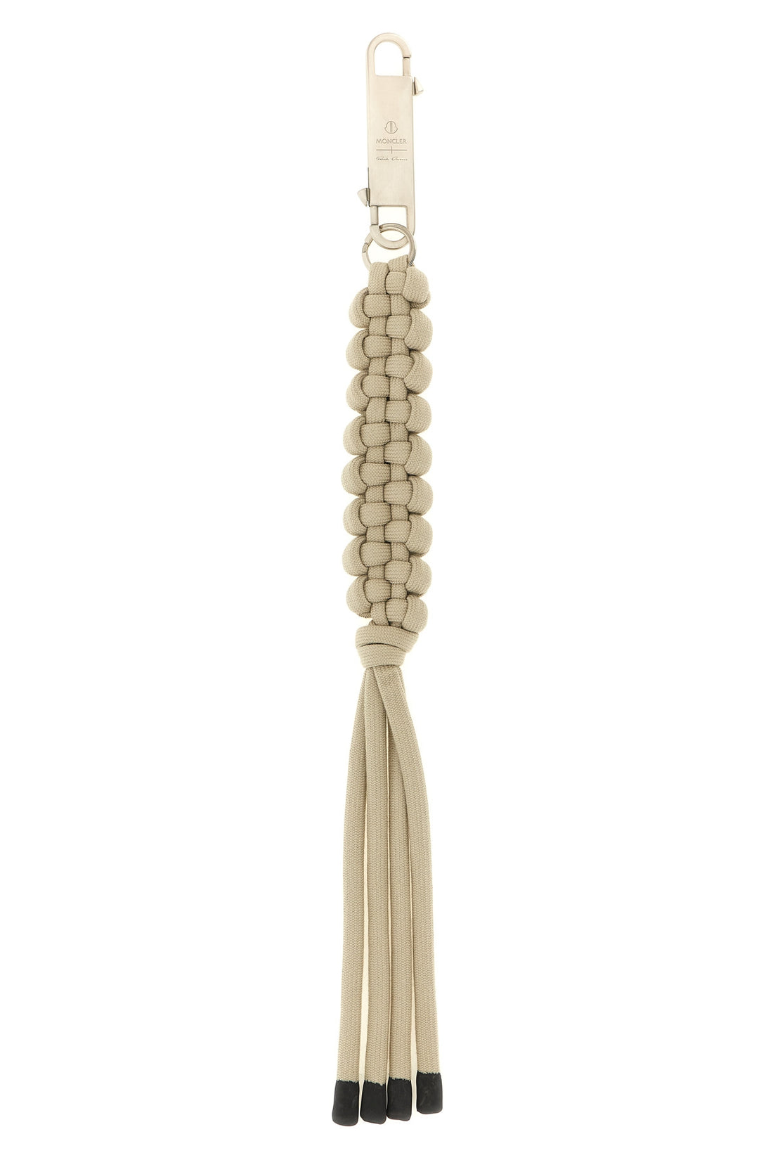 RICK OWENS OS moncler + rick owens hiking rope keyring in woven rope and snap hook