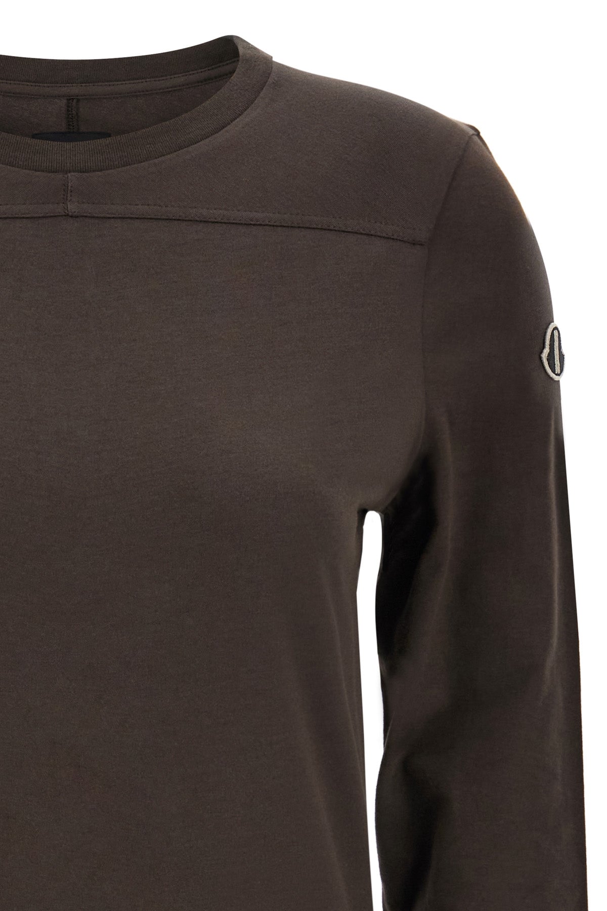 moncler + rick owens t-shir girder t in stretch cotton jersey