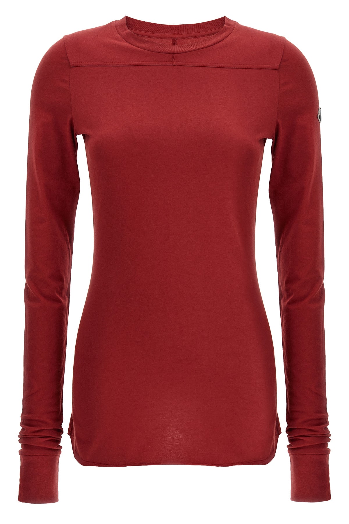moncler + rick owens girder t-shirt in stretch cotton jersey