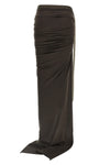 moncler + rick owens adjustable cotton jersey skirt