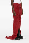 moncler + rick owens adjustable cotton jersey skirt