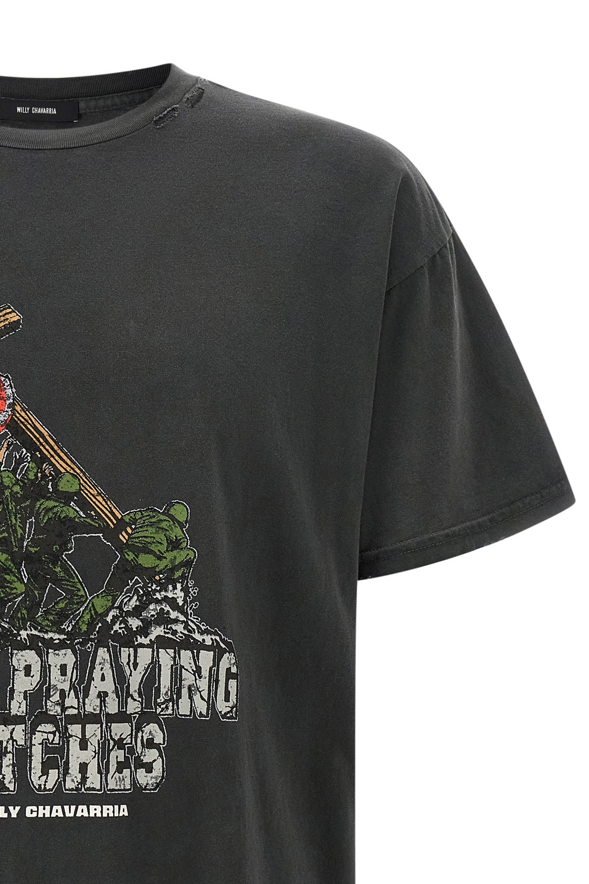 the willy chavarria keep praying bitches t-shirt