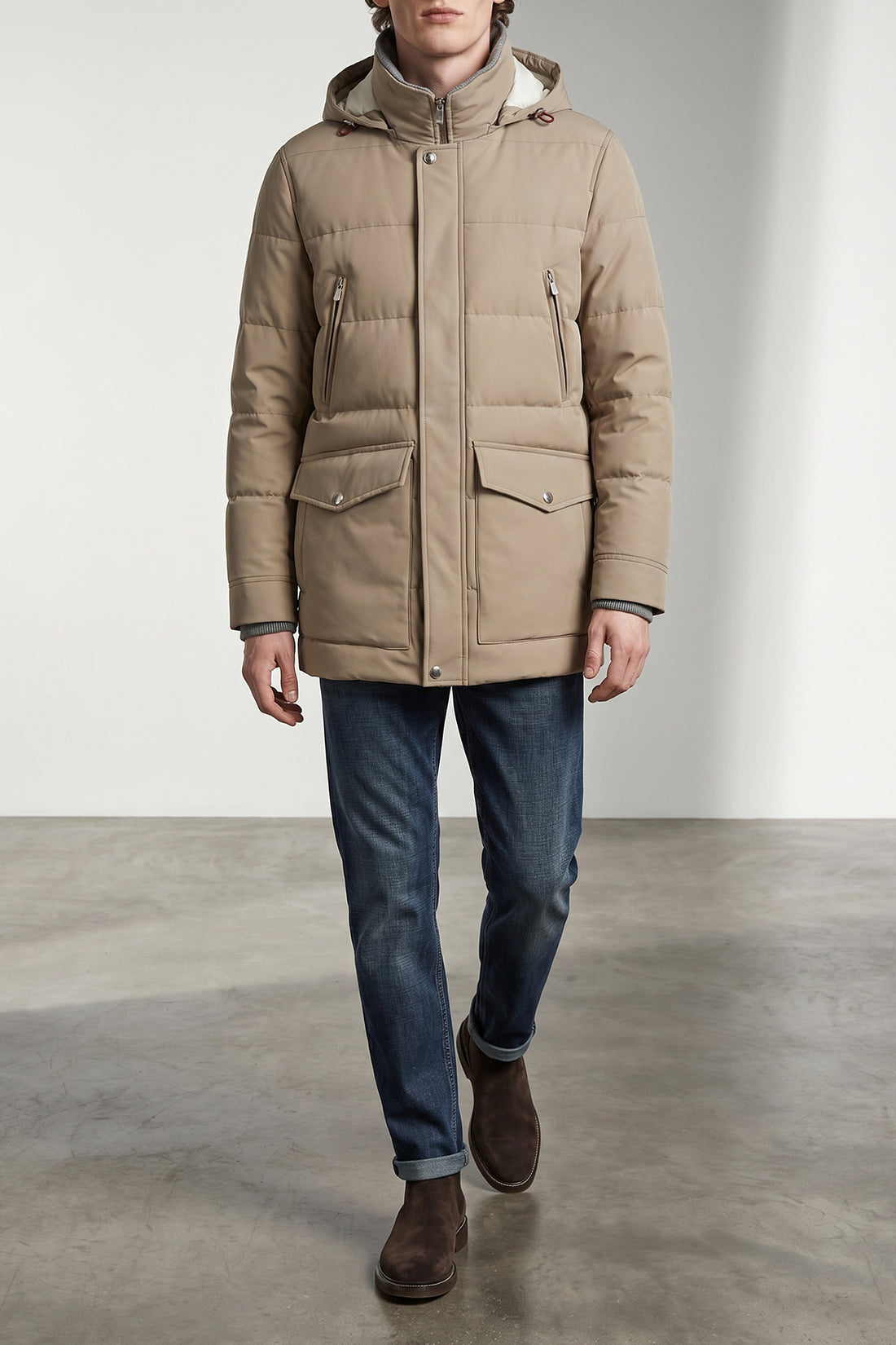 BRUNELLO CUCINELLI L brunello cucinellis goose feather padded parka