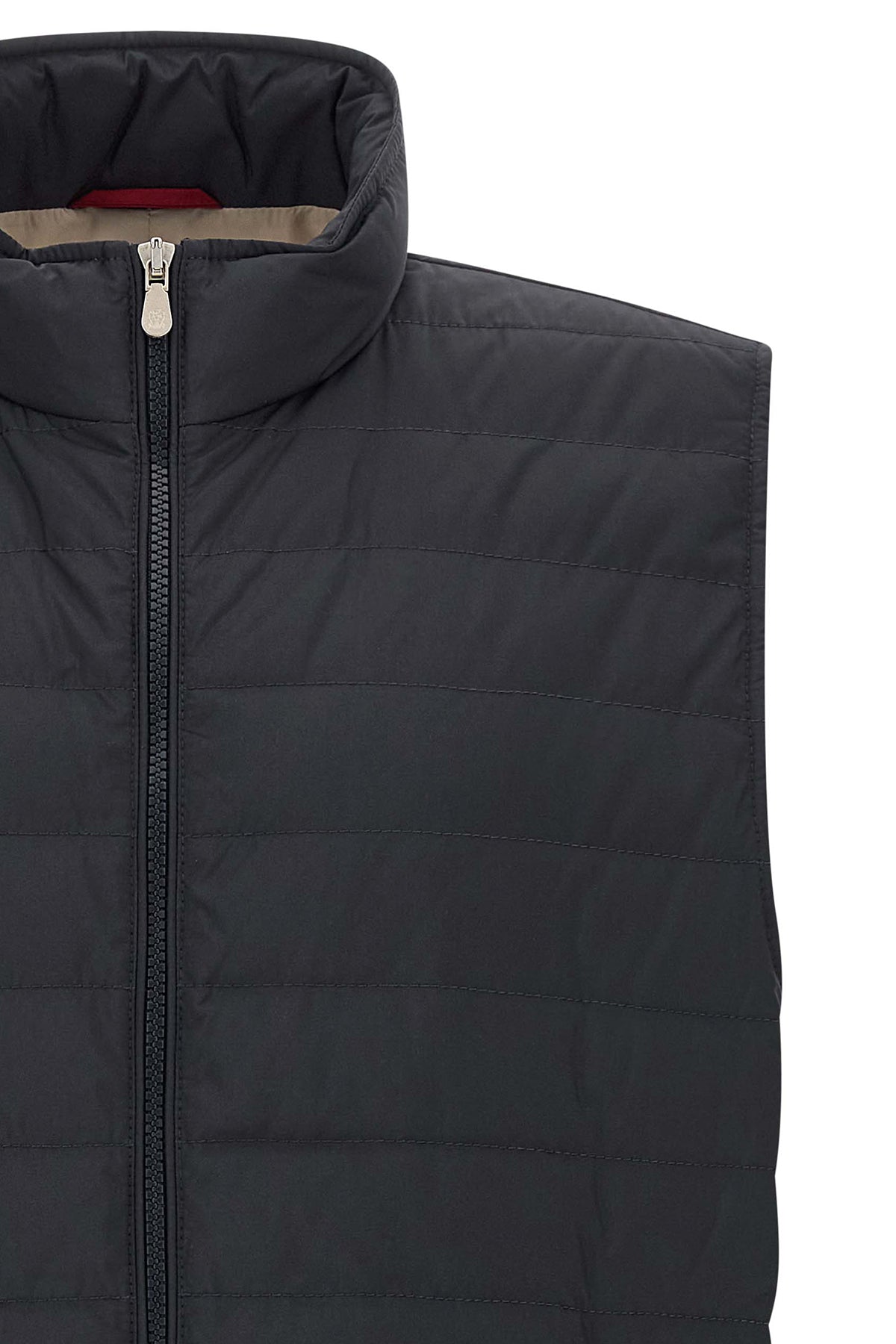 the padded vest in goose down by brunello cucinelli