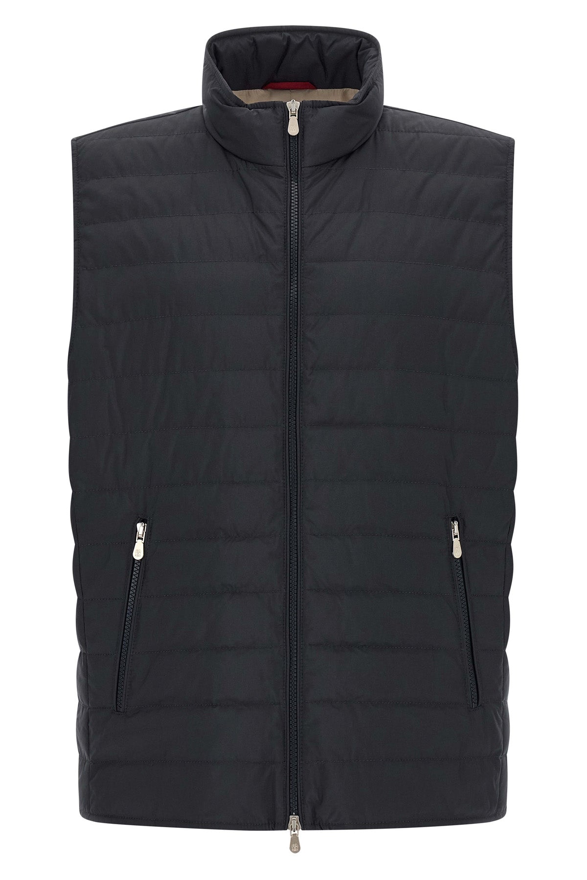 the padded vest in goose down by brunello cucinelli