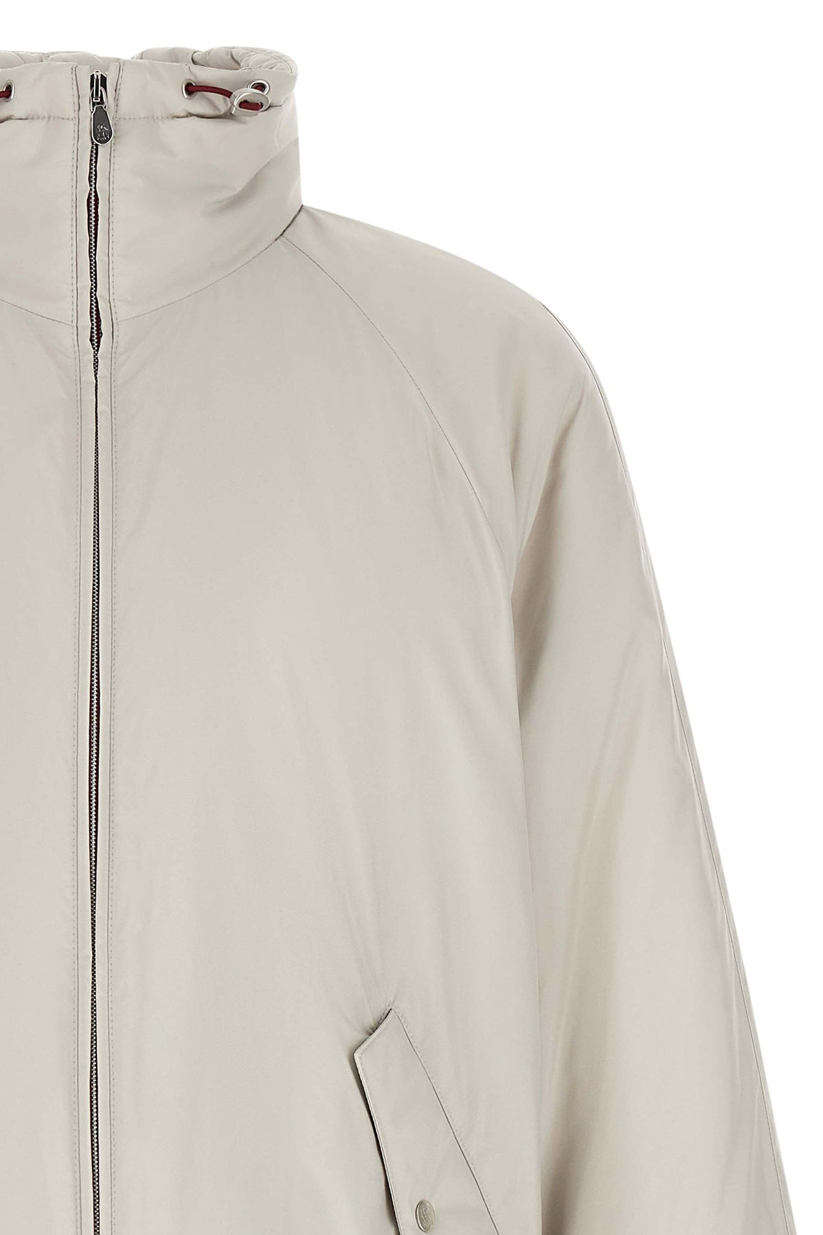 the water-repellent brunello cucinelli jacket defines the wardrobe through a rig