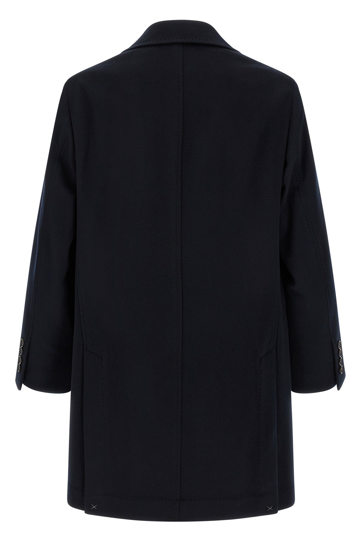 brunello cucinelli coat in light virgin wool cloth