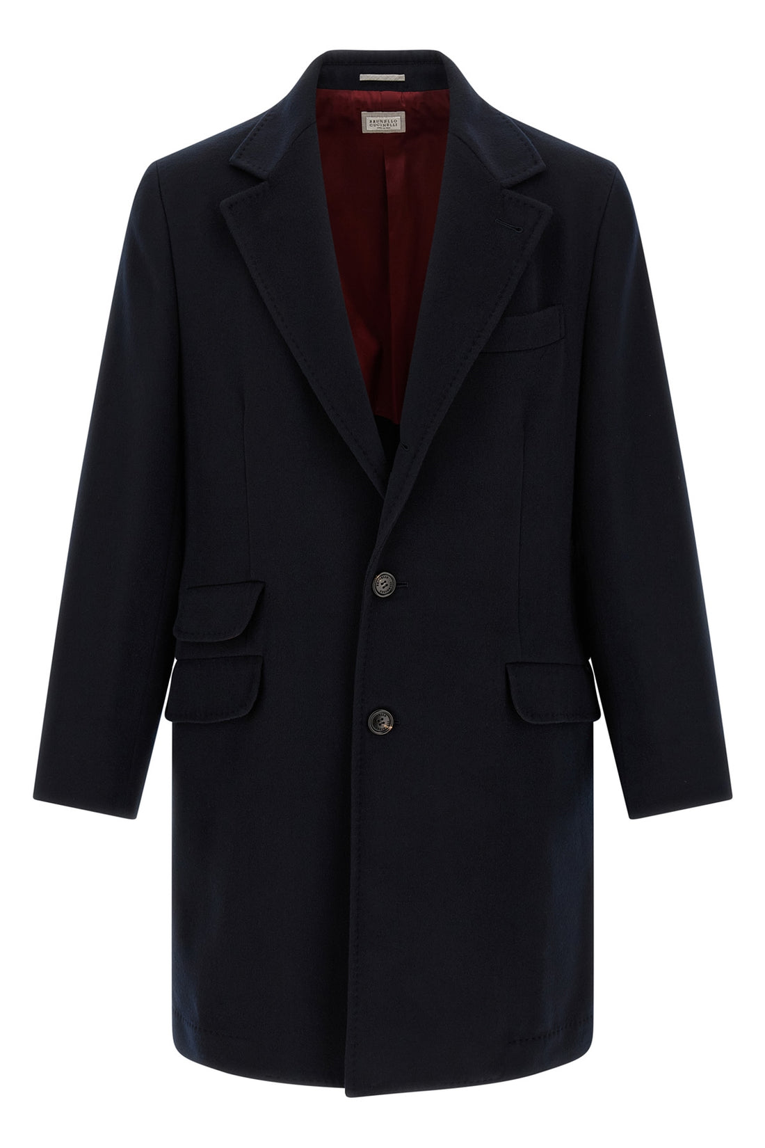 BRUNELLO CUCINELLI 48 brunello cucinelli coat in light virgin wool cloth