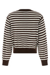 be motivated striped cotton and cashmere blend cardigan