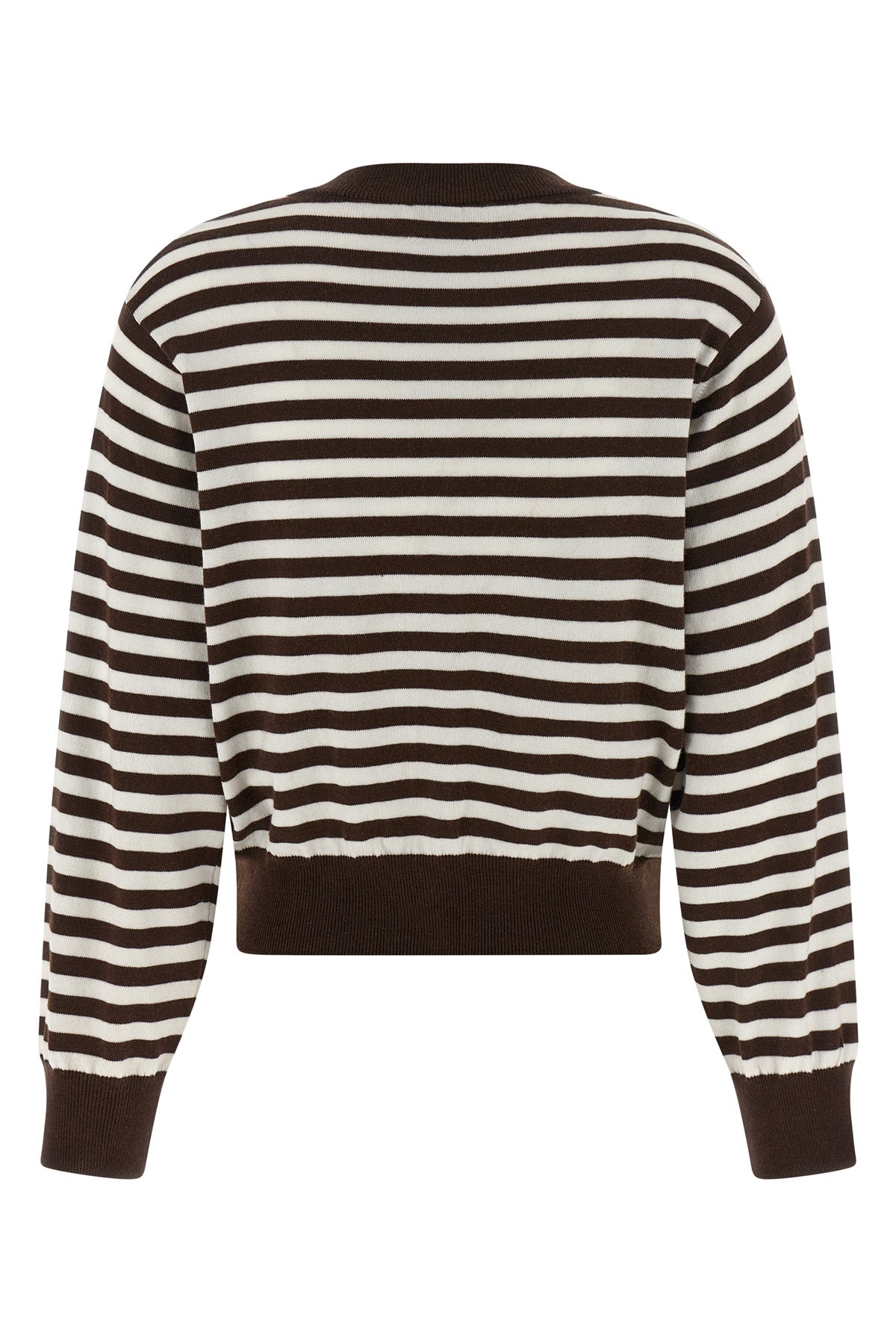 be motivated striped cotton and cashmere blend cardigan