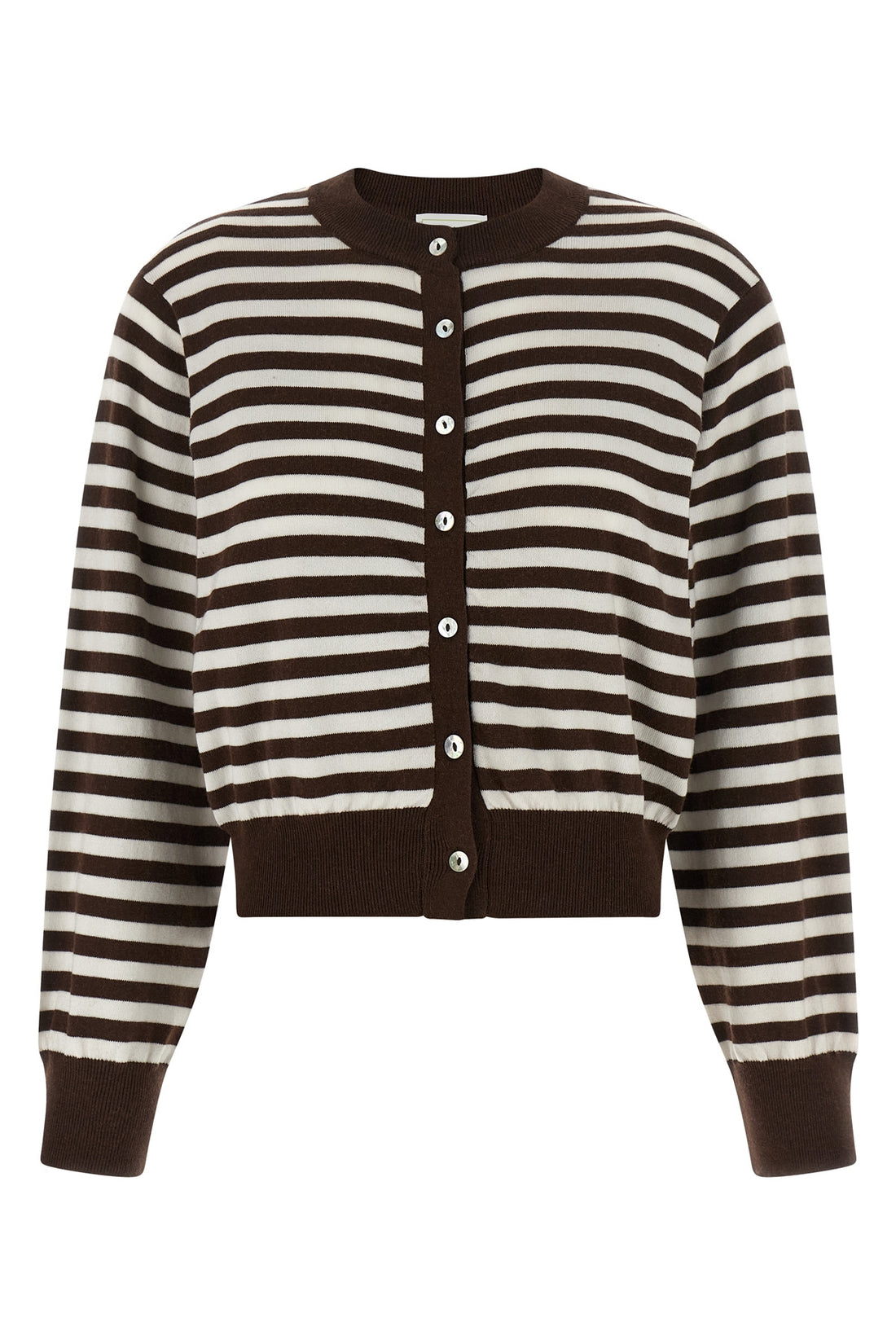 BE YOU S be motivated striped cotton and cashmere blend cardigan