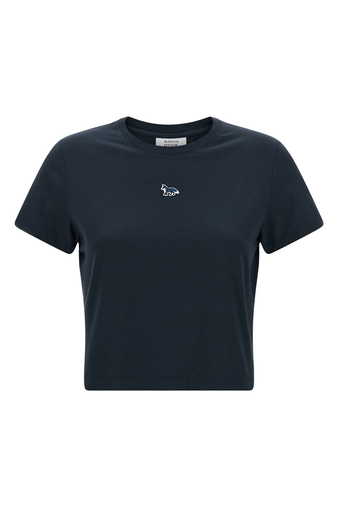 MAISON KITSUNÉ L embroidered cotton t-shirt