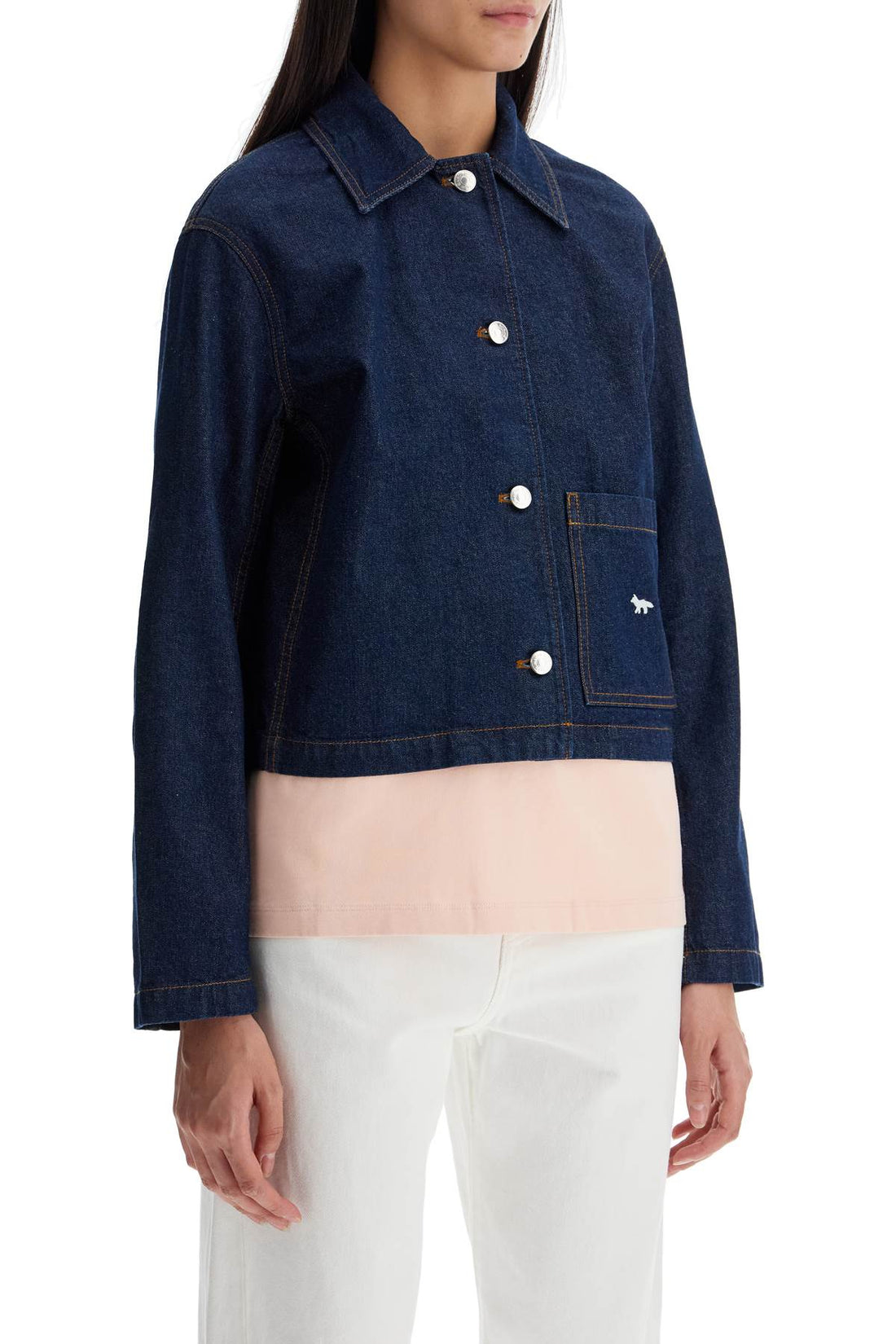 cropped denim jacket for women