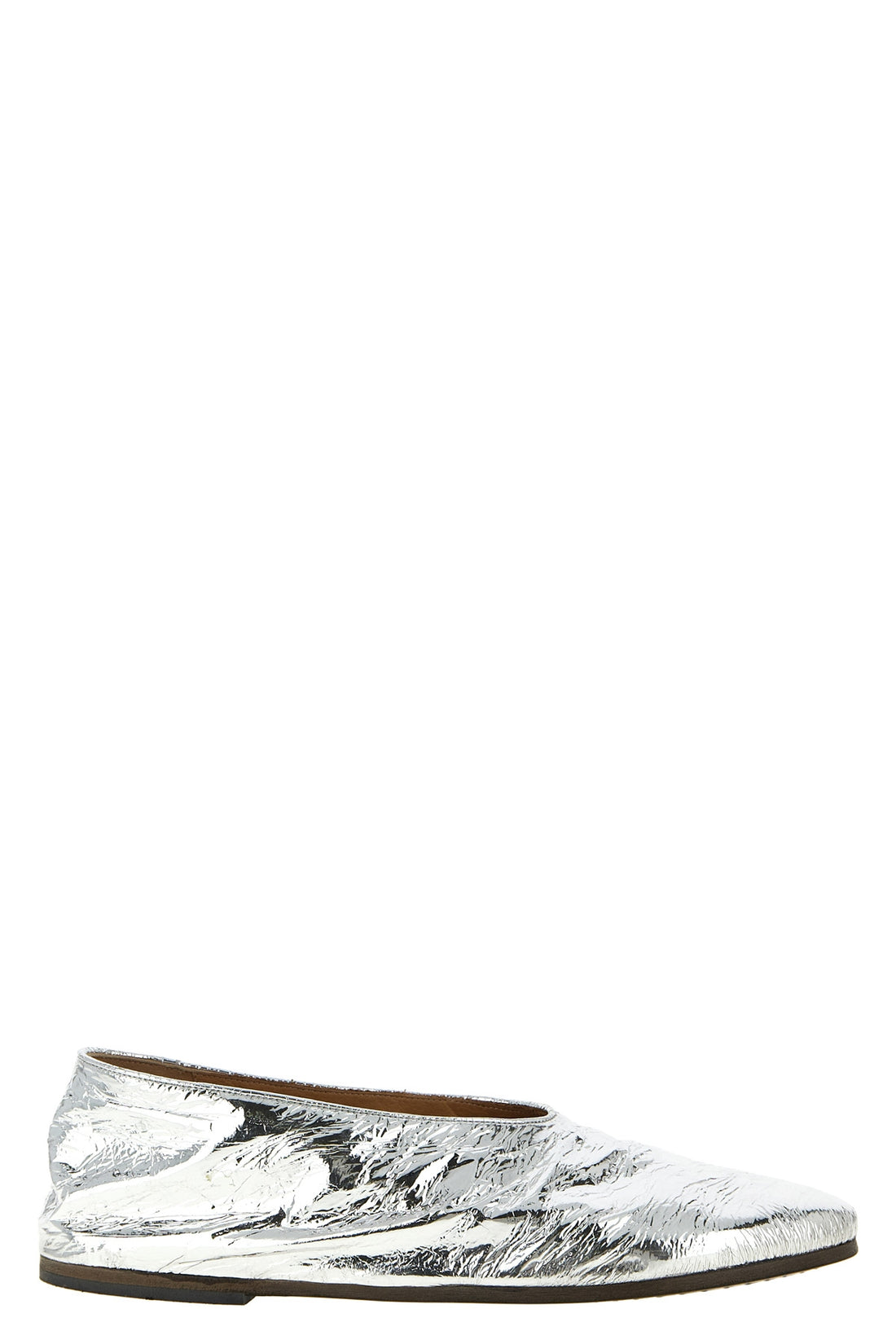 MARSÈLL 36 coltellaccio ballet flats in rag laminated leather