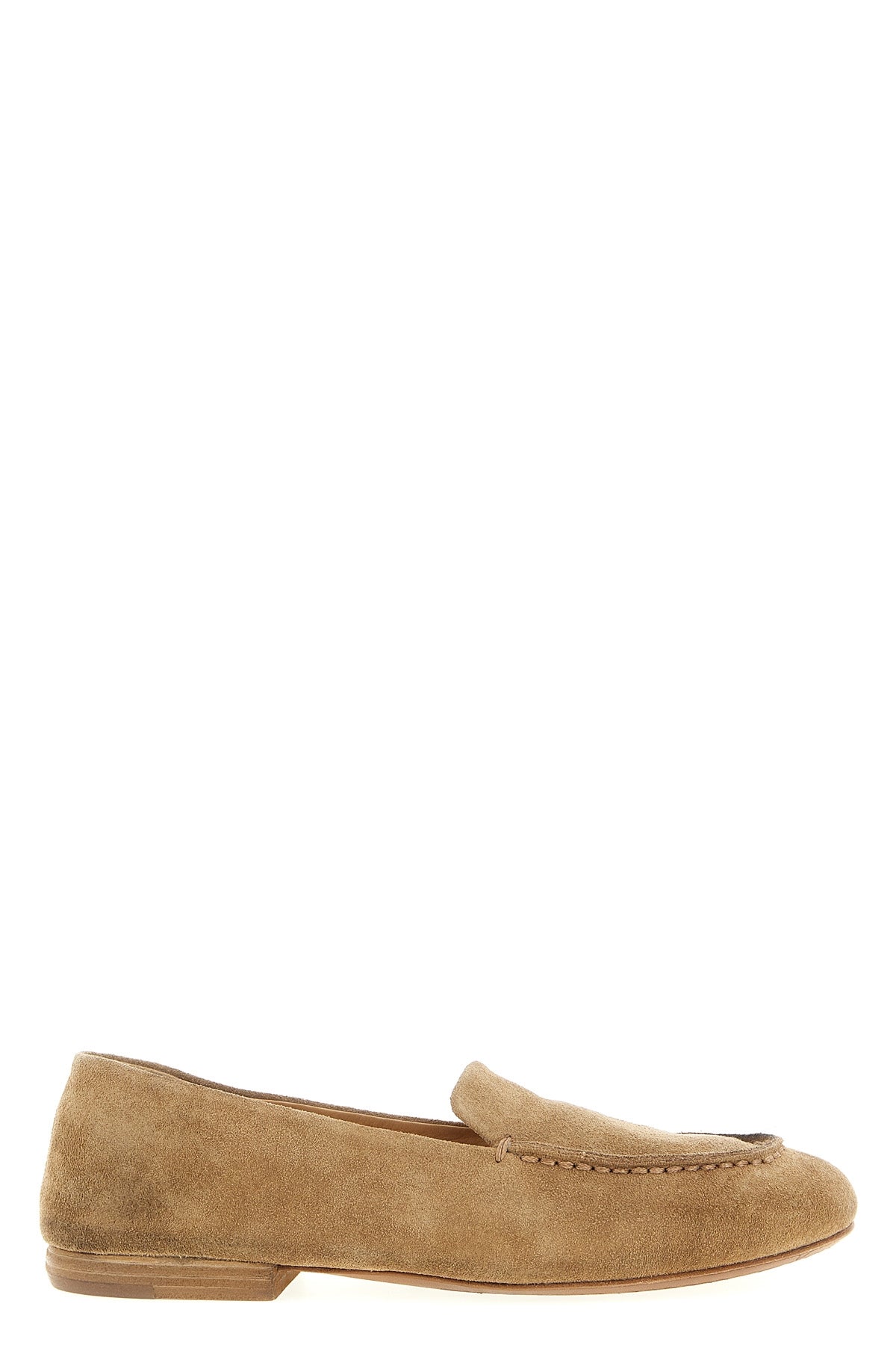 mandolo loafers in reverse leather