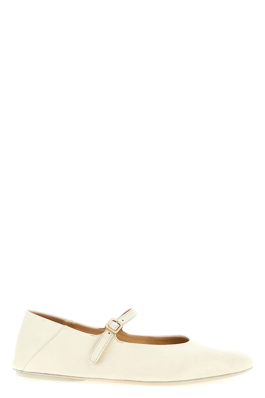 MARSÈLL 36 strascico ballet flats in shiny smooth leather