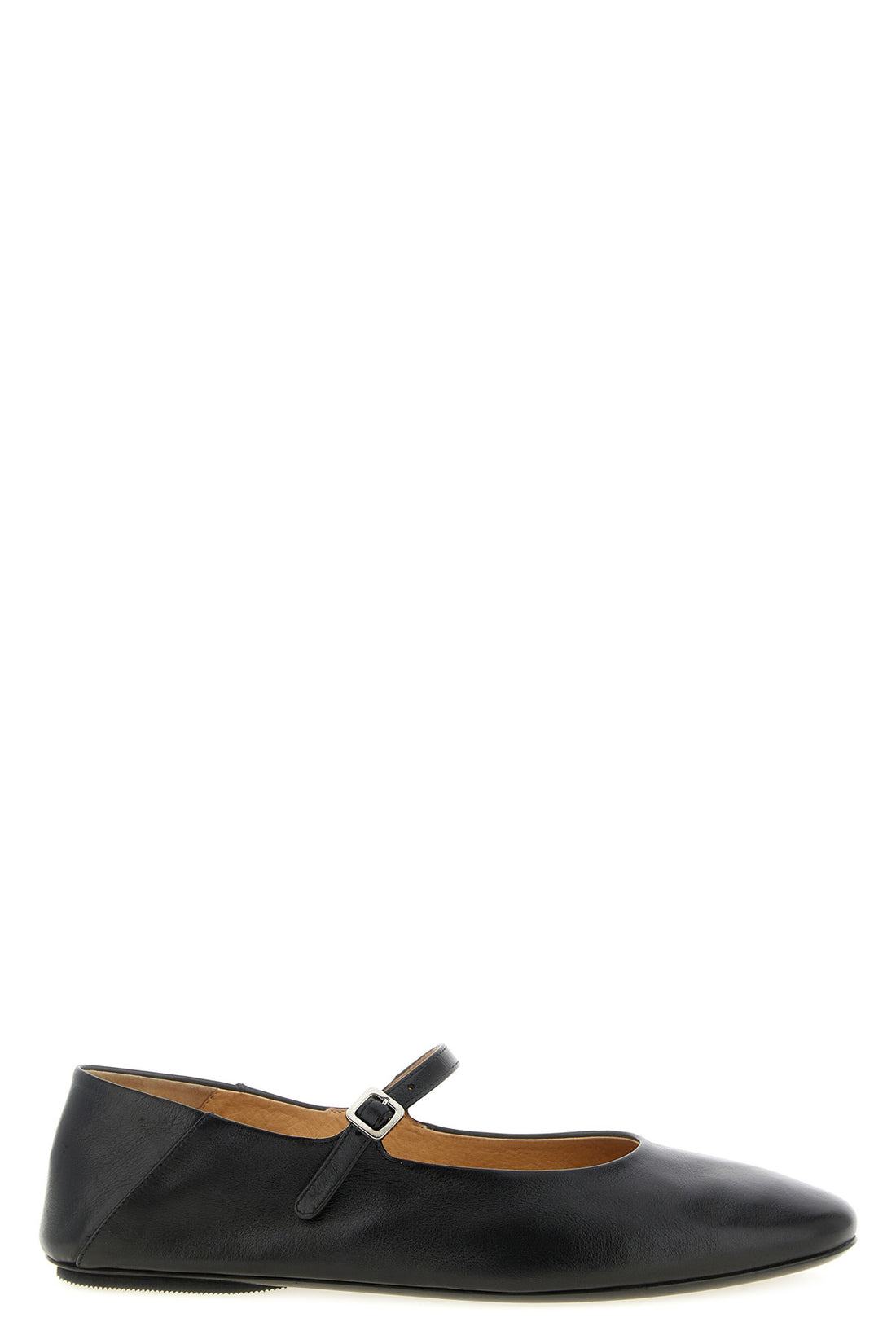MARSÈLL 38 strascico ballet flats in shiny smooth leather