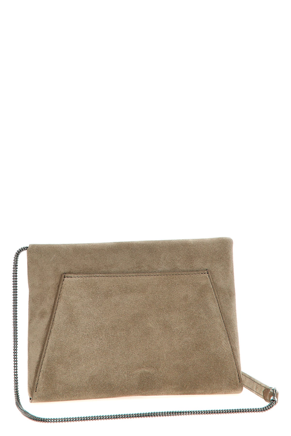 suede clutch bag