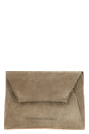 suede clutch bag