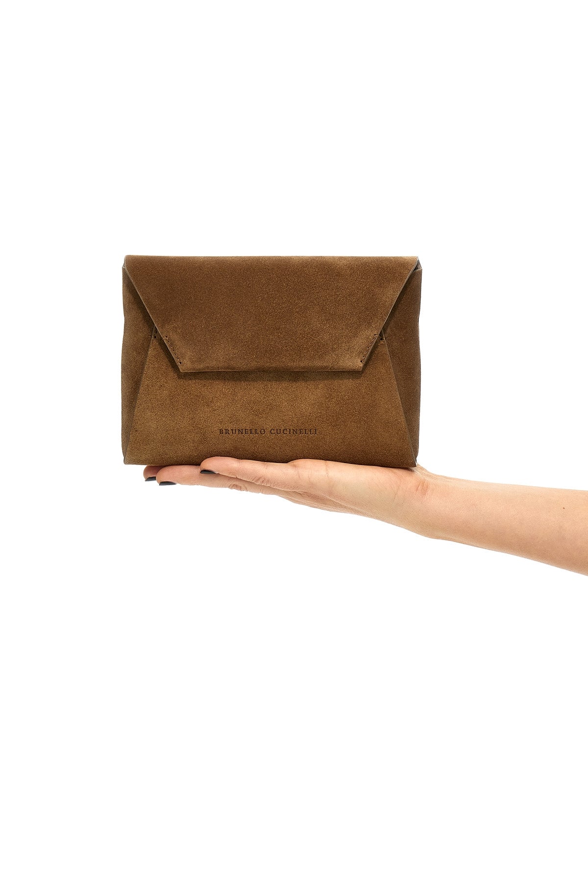 suede clutch bag