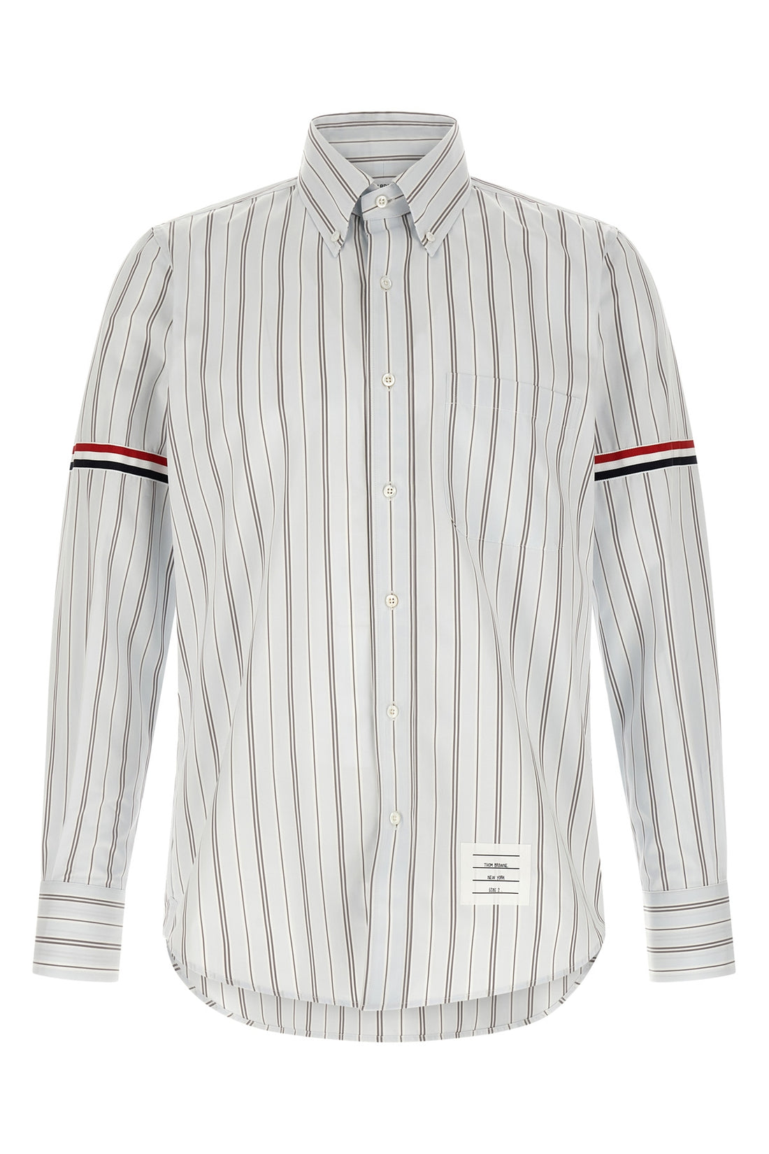 THOM BROWNE 2 the thom browne wide-striped yarn-dyed poplin shirt