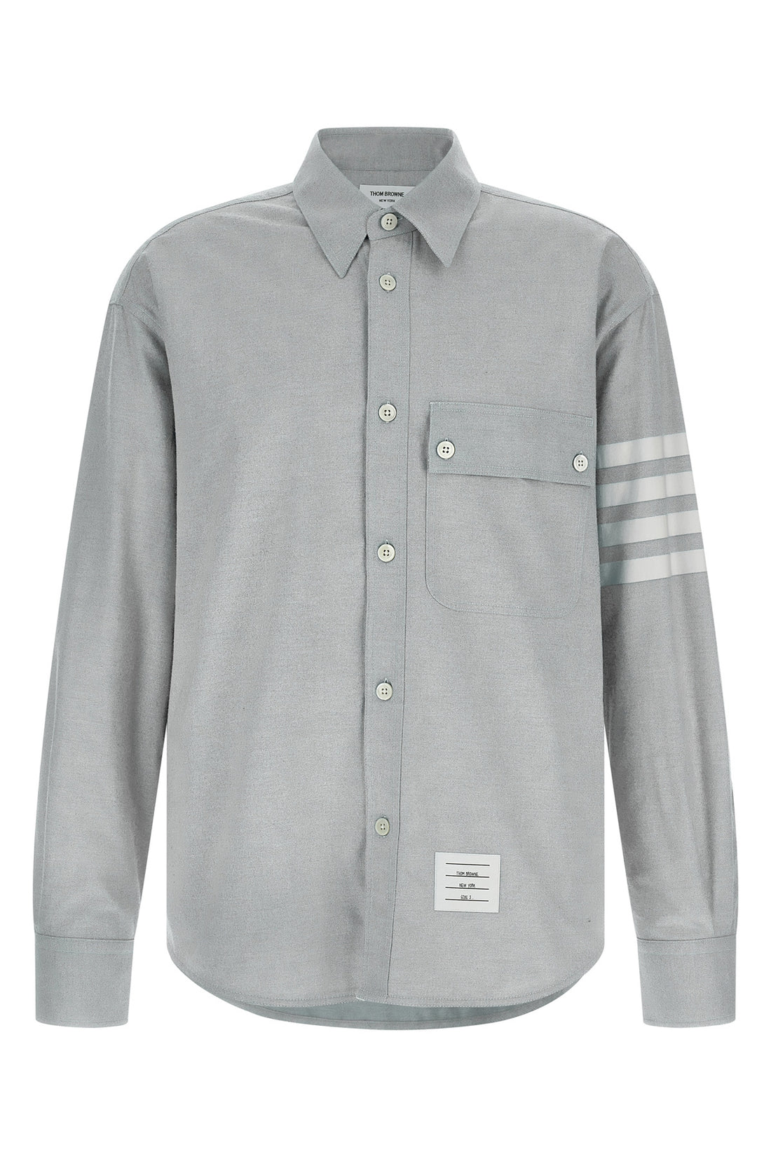 THOM BROWNE 3 cotton flannel shirt