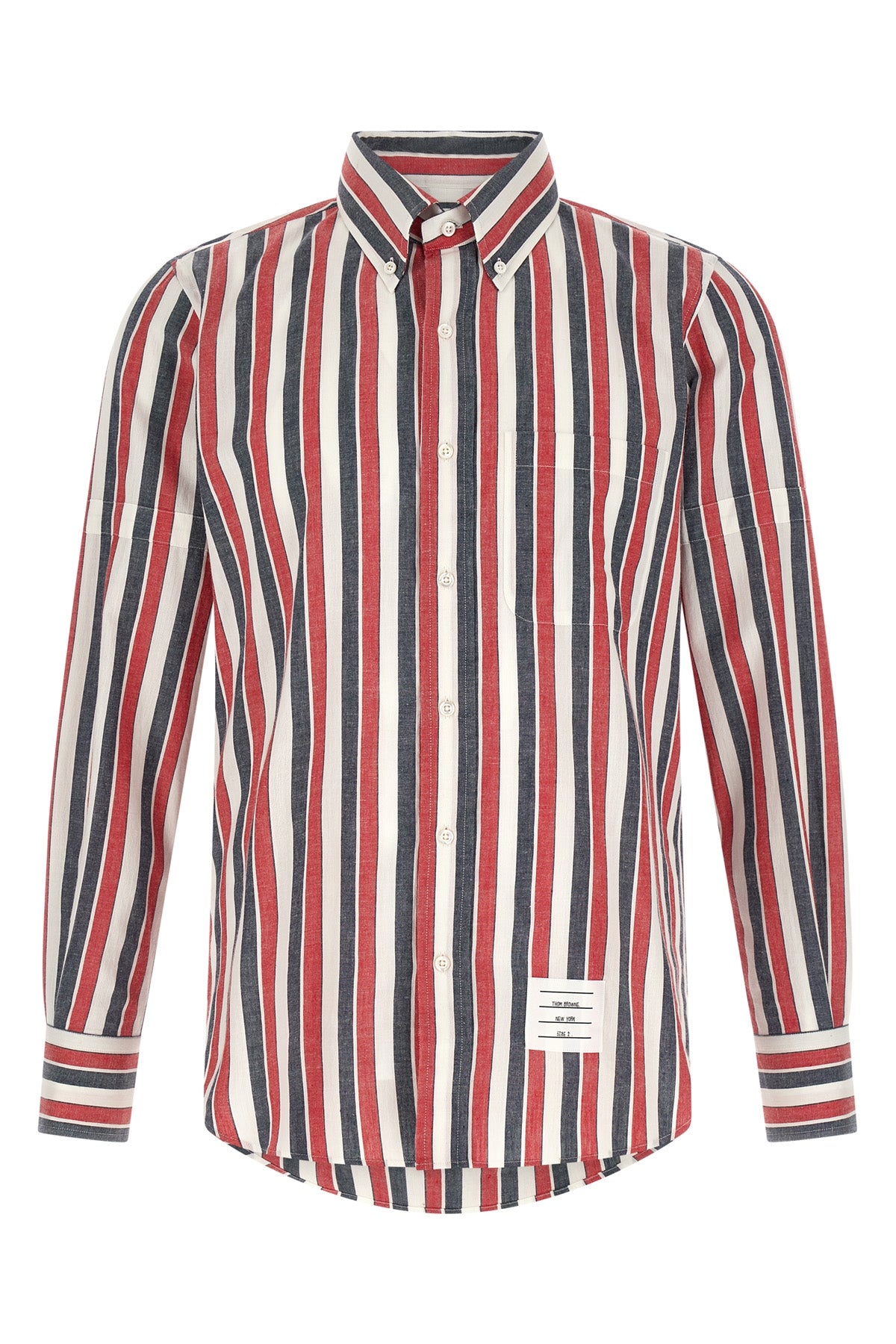 striped madras cotton shirt