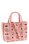x-mini toni shopping bag in visetos monogram canvas and tassel detail