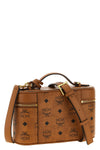 the mcm aren crossbody bag defines a structured silhouette inspired by classic