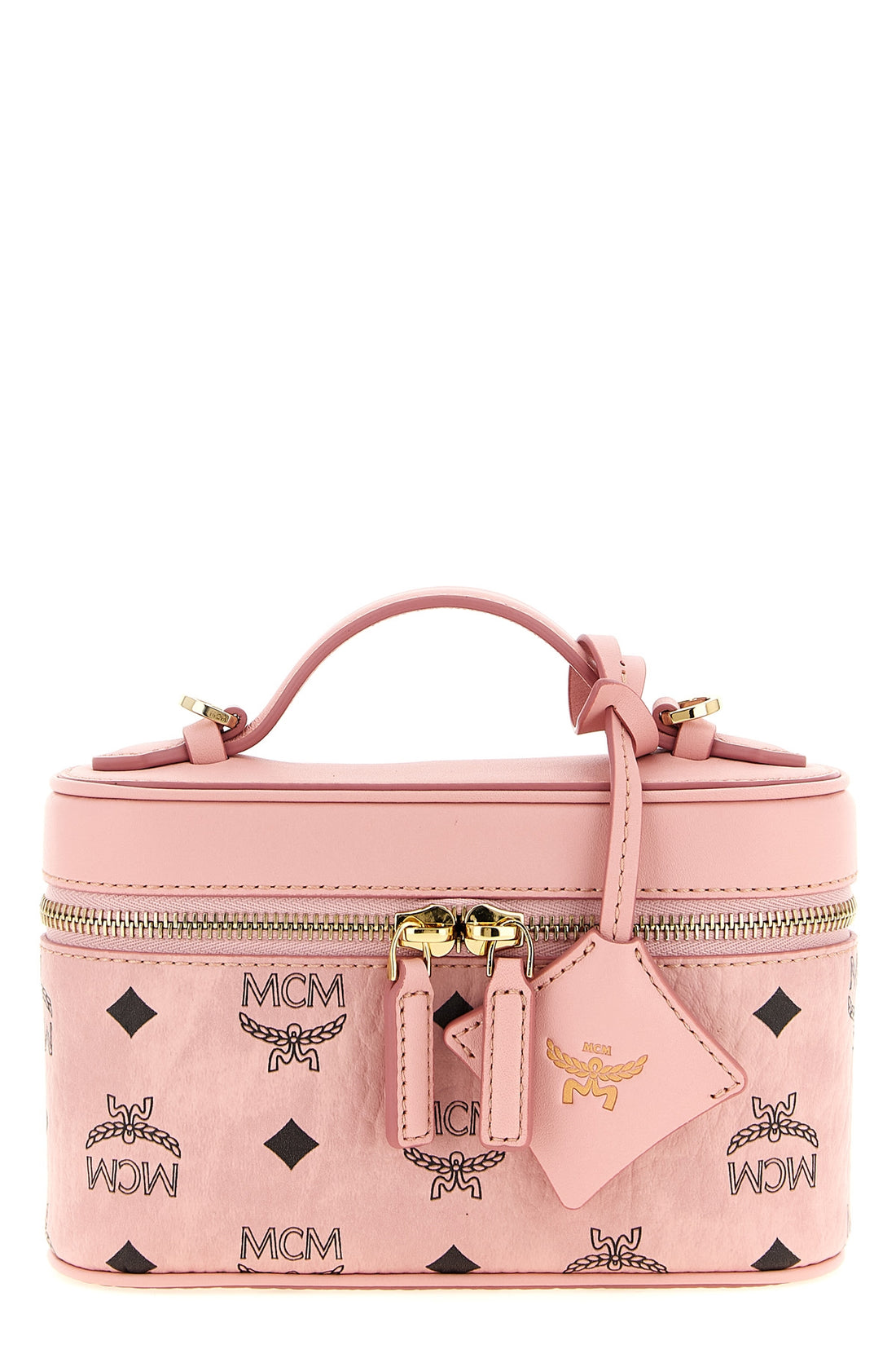 MCM OS aren vanity case handbag in visetos monogram canvas