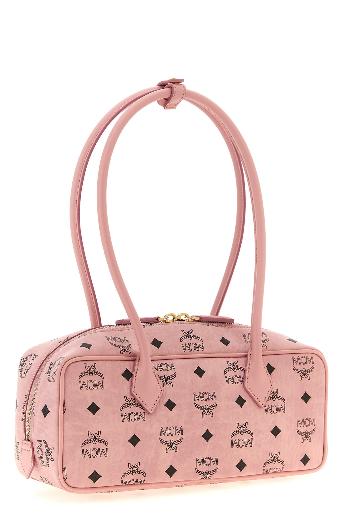 MCM OS the small mcm aren east west shoulder bag is distinguished by a structured eas