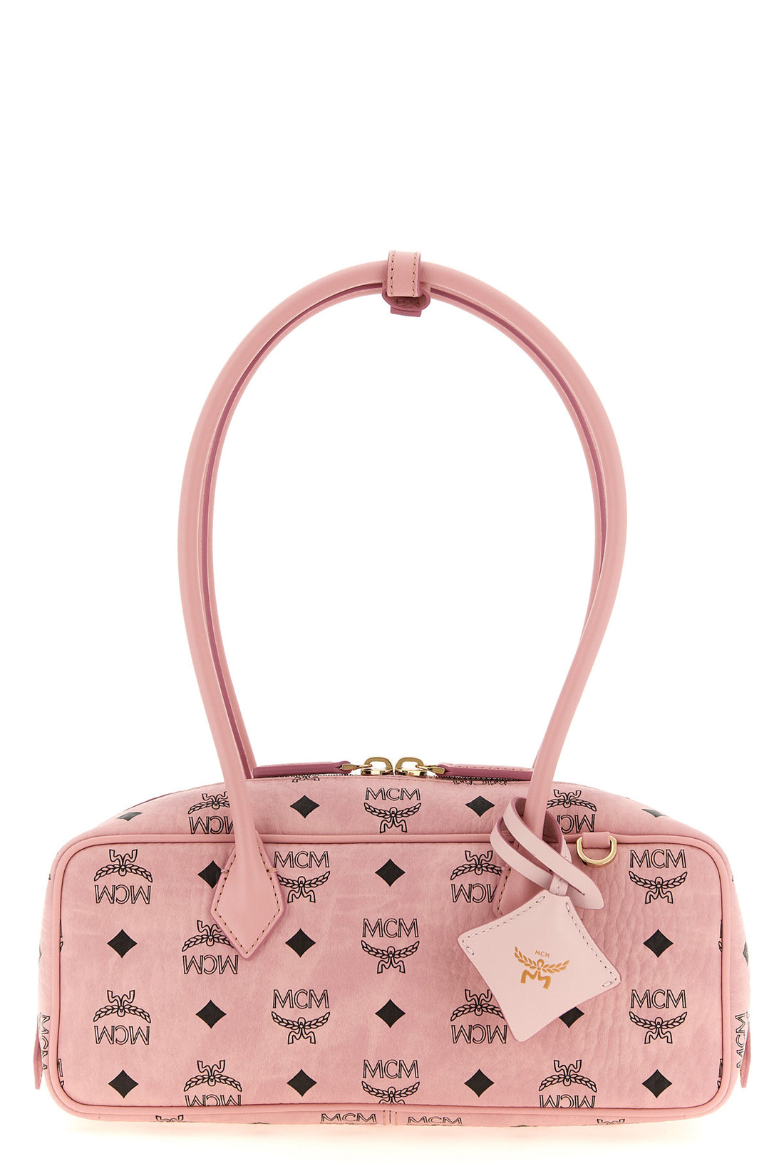 MCM OS the small mcm aren east west shoulder bag is distinguished by a structured eas