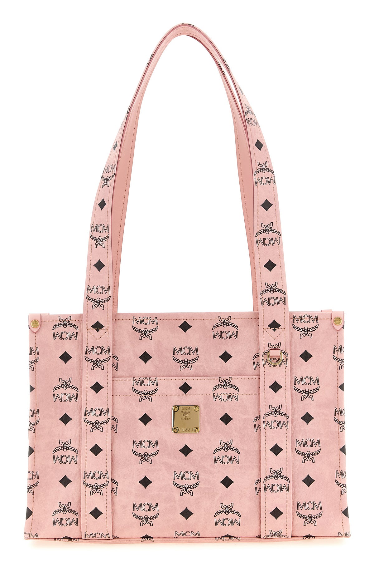 aren school tote shoulder bag in visetos monogram canvas