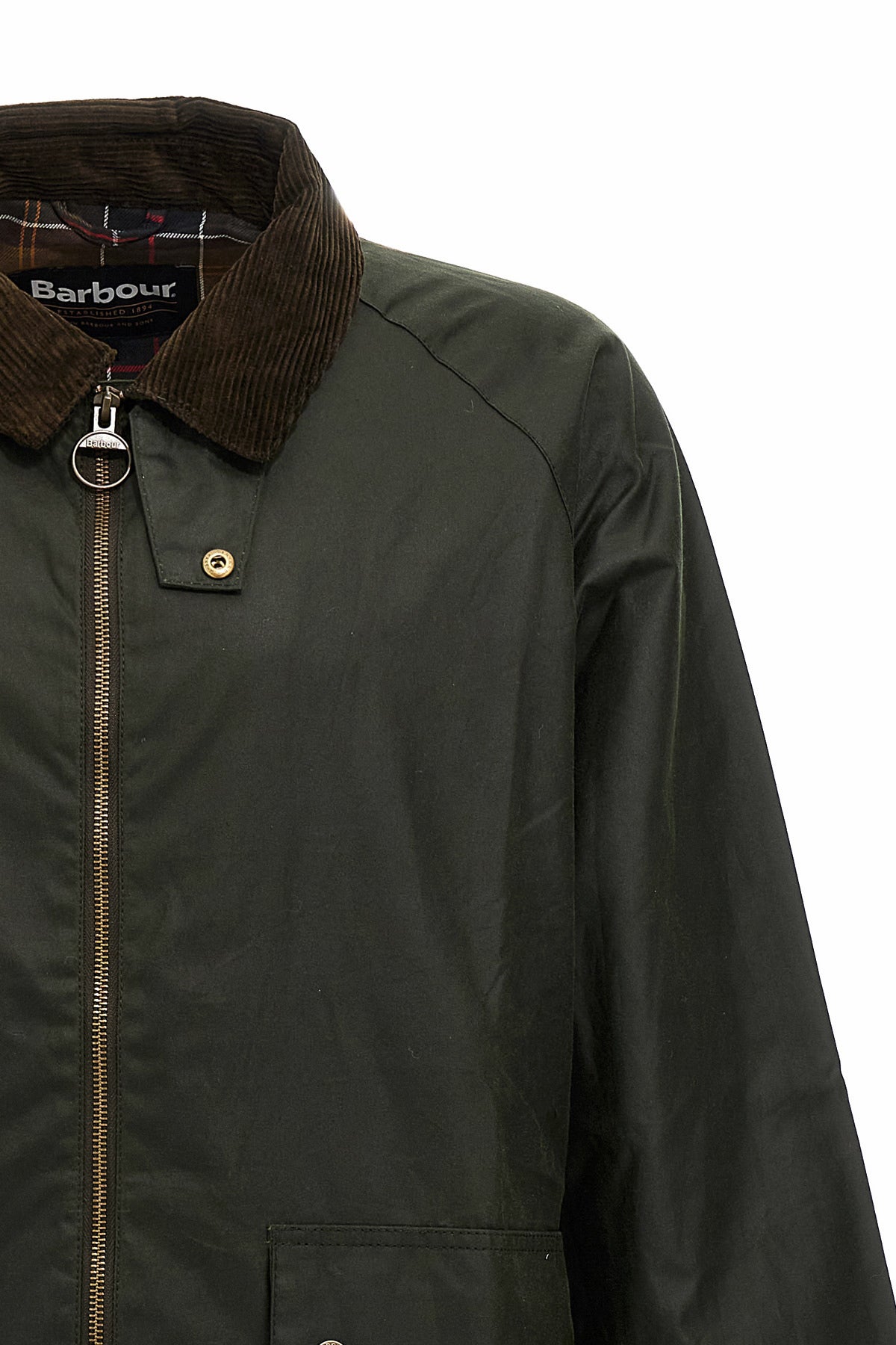 short bedale waxed cotton jacket