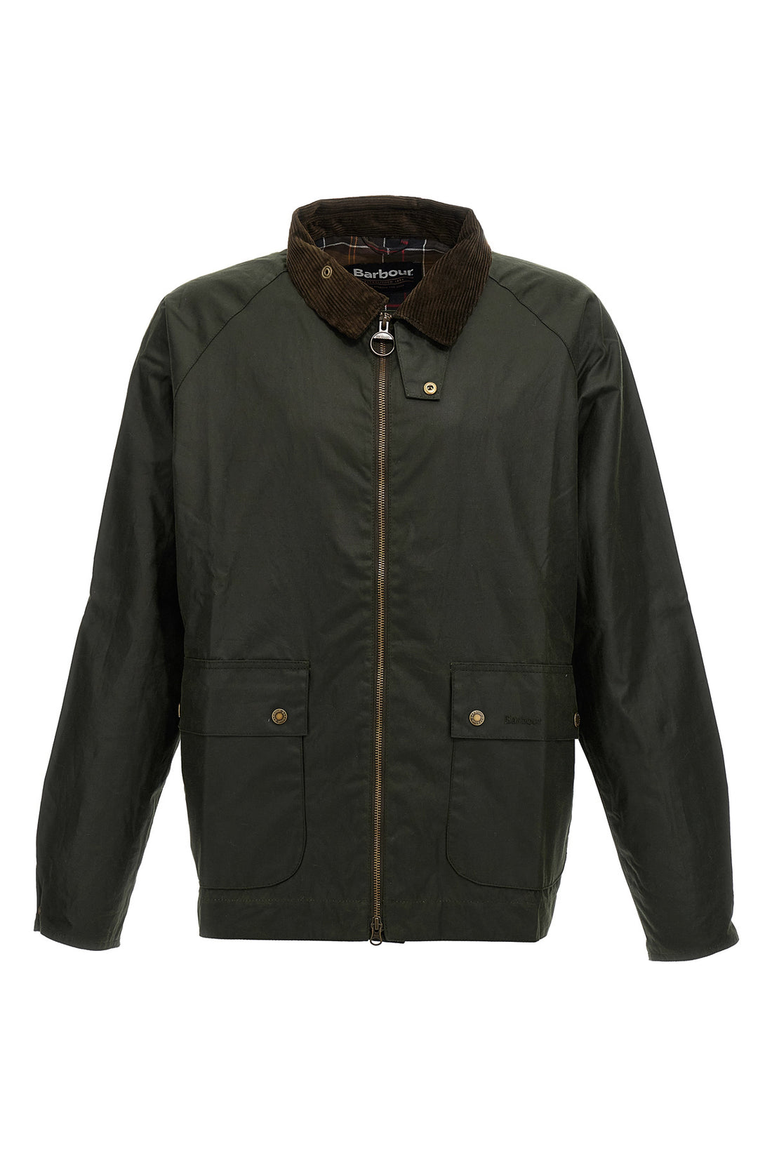 BARBOUR L short bedale waxed cotton jacket