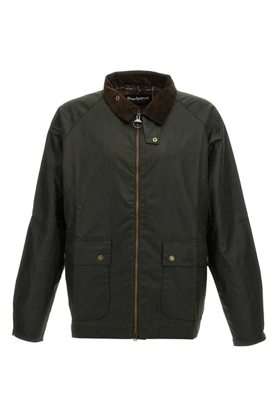 short bedale waxed cotton jacket