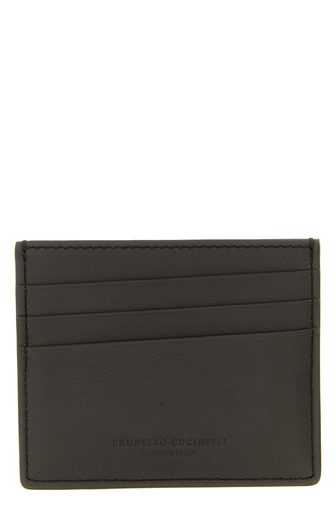 BRUNELLO CUCINELLI OS leather card holder