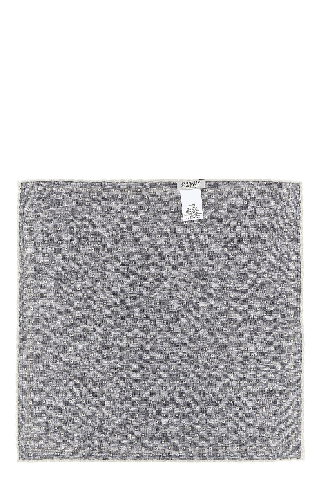 BRUNELLO CUCINELLI OS double face silk pocket square