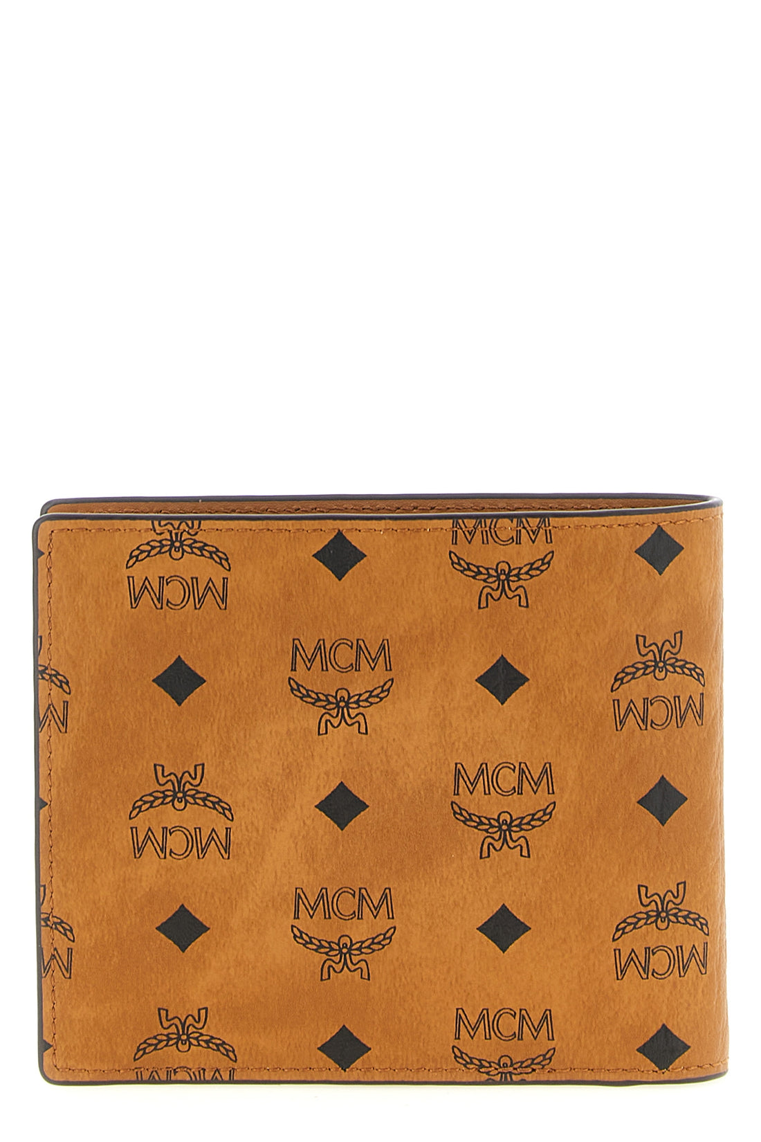 MCM OS the bifold wallet in structured coated canvas mcm