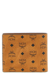 the bifold wallet in structured coated canvas mcm